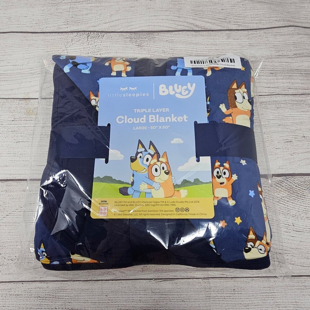 NIB Little Sleepies Bluey Dance Mode Cloud Blanket
